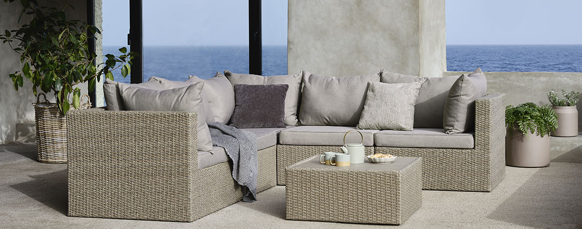 Jysk rattan store garden furniture